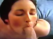 Superslut wifey sucking cock and licking scrotum for cum facial 2