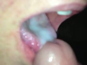 Kelly tastes her dudes cum wants to be fed sperm some nourishment